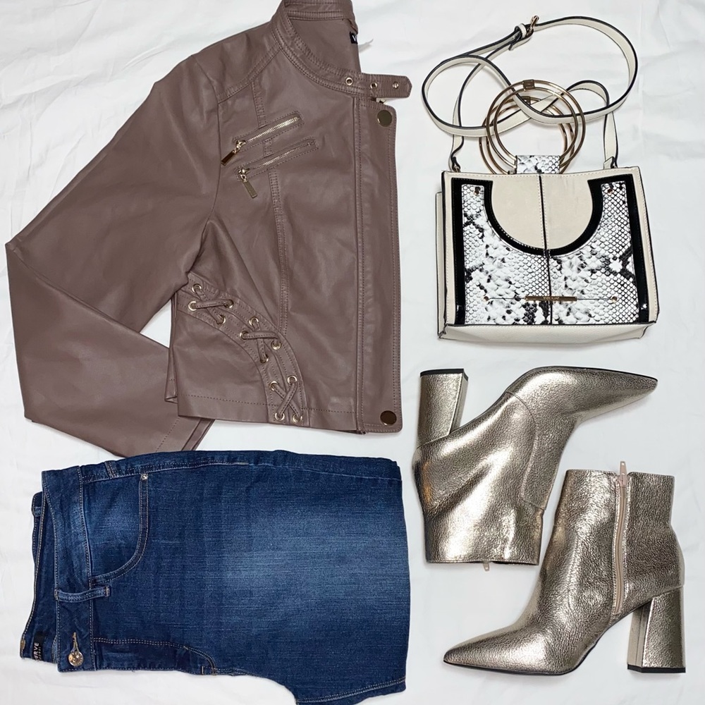 Venus faux leather moto jacket
